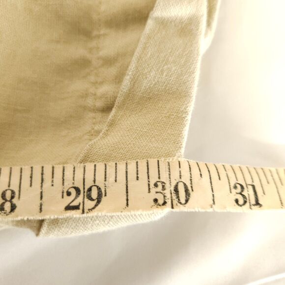 Nautica Rigger Mens 36x30 Beige 100% Linen Classic Fit Chino Khaki Pants Trouser - Picture 7 of 7